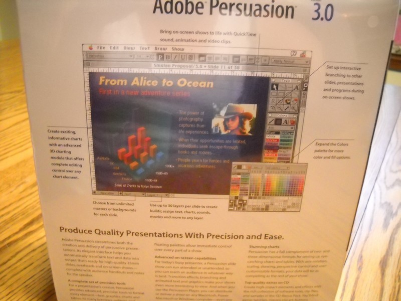 Macintosh Adobe Persuasion version 3.0 Mac Users plus CD Bonus Pack gallery