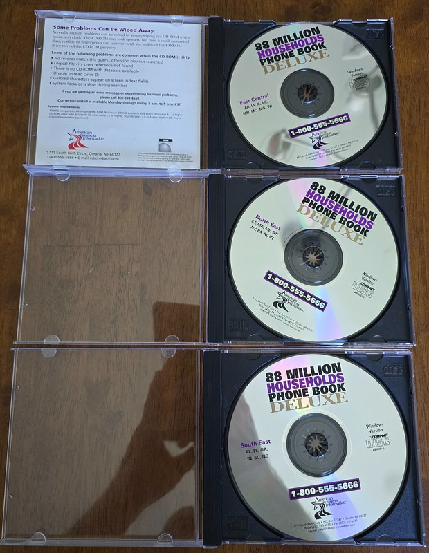 Lot of 10 Vintage Phone Book on CD-ROM's 1990's gallery