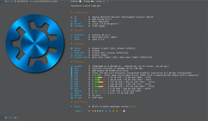 Kubuntu 26.04 LTS - Plasma 6 Latest Bootable USB Flash Drive gallery