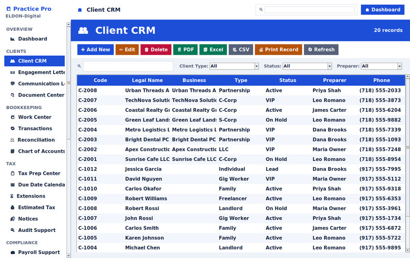 Bookkeeping & Tax Business Management Software Bookkeeper Tax Preparer Win/MAC gallery