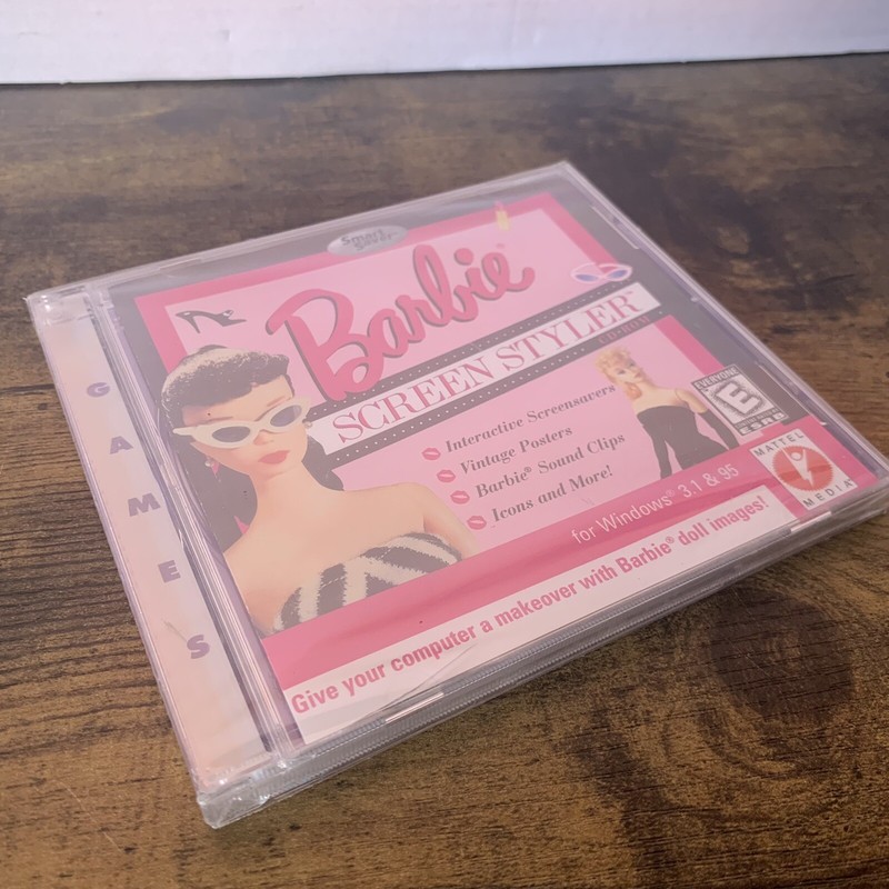 Barbie Screen Styler (PC-CD 1997) for Windows 95 – NEW Sealed