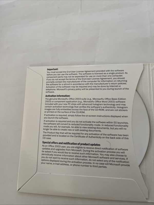Microsoft Office Professional Edition 2003 w Business Contact Manager 2 Disc Set gallery