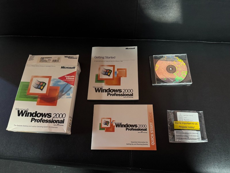 Microsoft Windows 2000 Professional Retail Box, Upgrade Edition