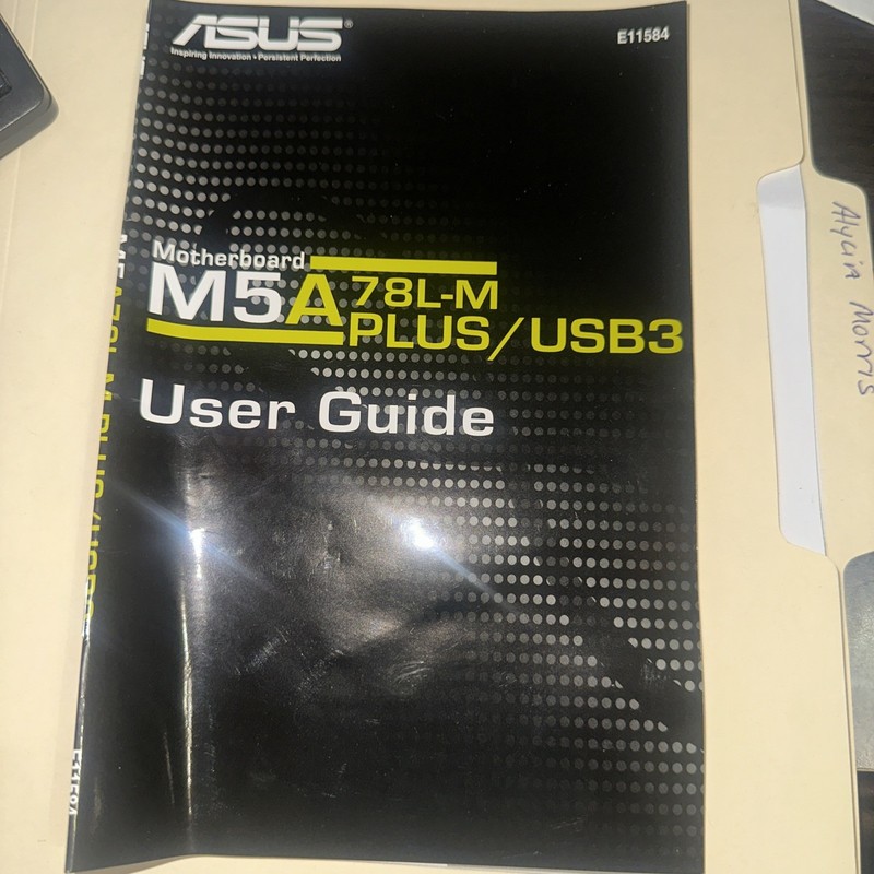 Accessory Pack AMD ASUS M5A78L-M Plus/usb3 Motherboard DVD Guide gallery