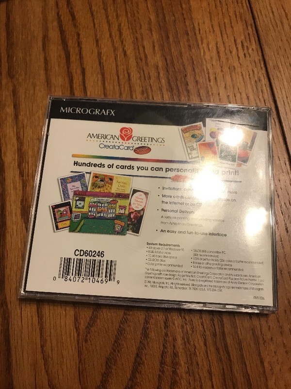 MICROGRAFX American Greetings CreataCard SE Windows Software Ships N 24h gallery