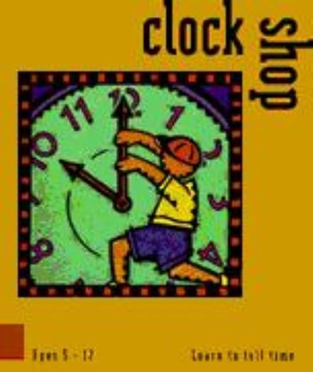 Clock Shop PC CD-ROM teach kids skills & math concepts time recognition analog