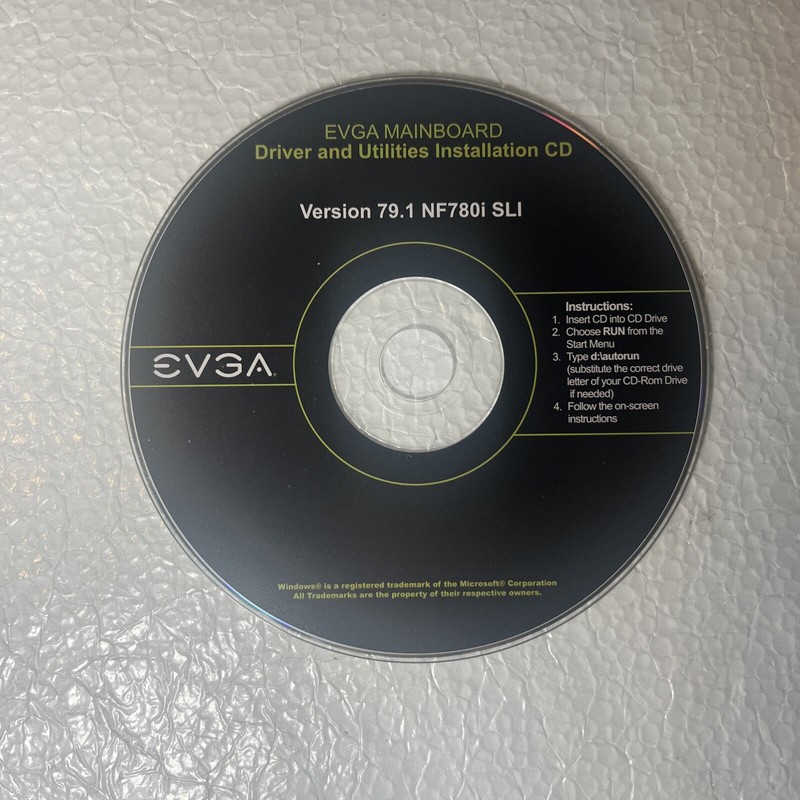 ⭐️⭐️⭐️⭐️⭐️ EVGA Mainboard Driver & Utilities Instal CD Version 79.1 NF780i SLI