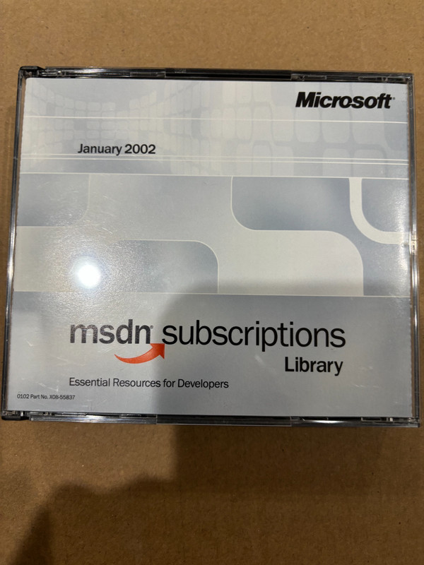 MSDN subscriptions Library January 2002 Microsoft