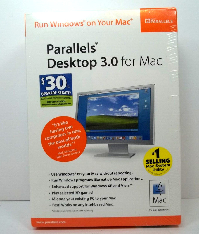Parallels Desktop 3.0 for Mac Run Windows on Your Mac Sealed