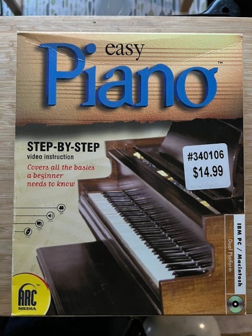 Arc Media Easy Piano Windows 98 95, Mac BRAND NEW Sealed CD-ROM 1999