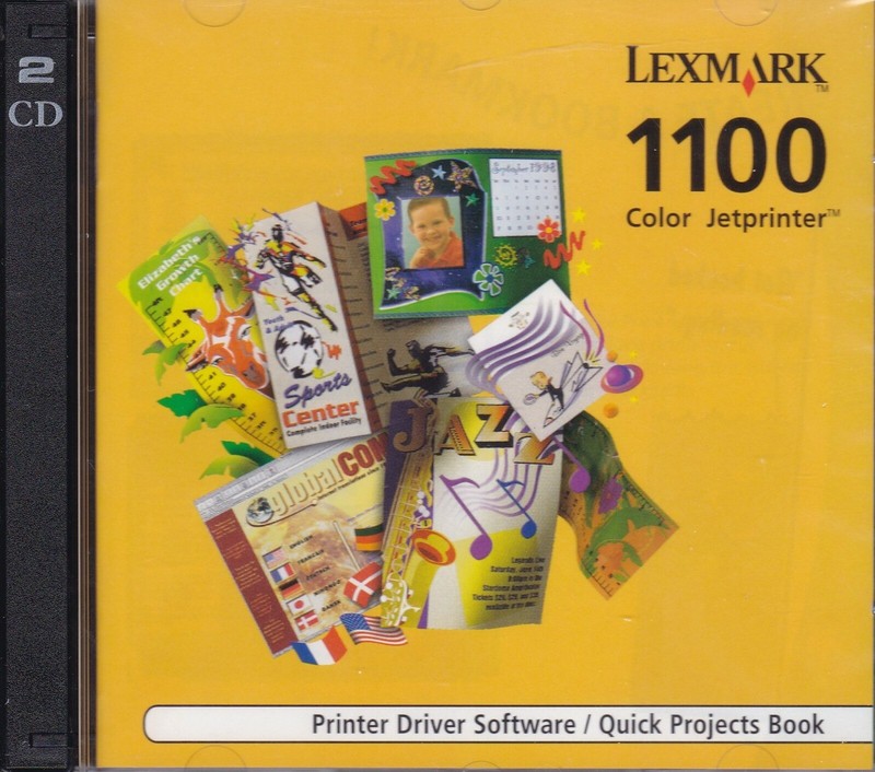 Lexmark 1100 Color Jetprinter: Printer Driver Software/Quick Projects Book *NEW* gallery