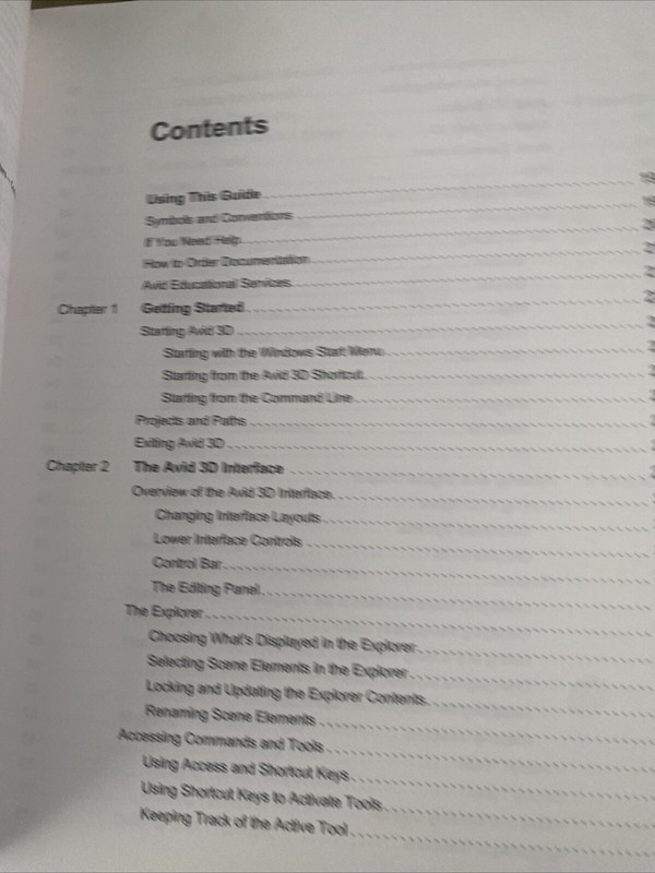 Avid 3D Interactive Training & Avid Xpress Studio book user guide gallery
