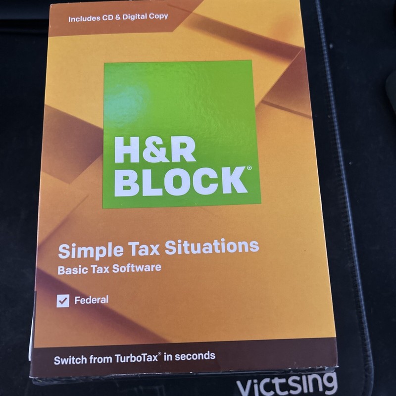 H&R Block Basic Tax Software Mac Windows 2019 – RETAIL PACKAGING. CD and digital
