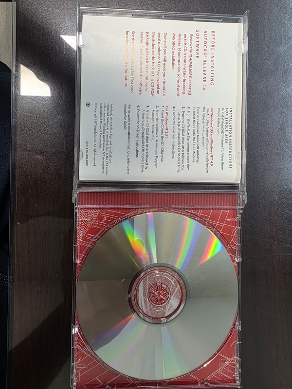 Autodesk AutoCAD Release 14 Software 1-CD Serial # & CD Key Included gallery