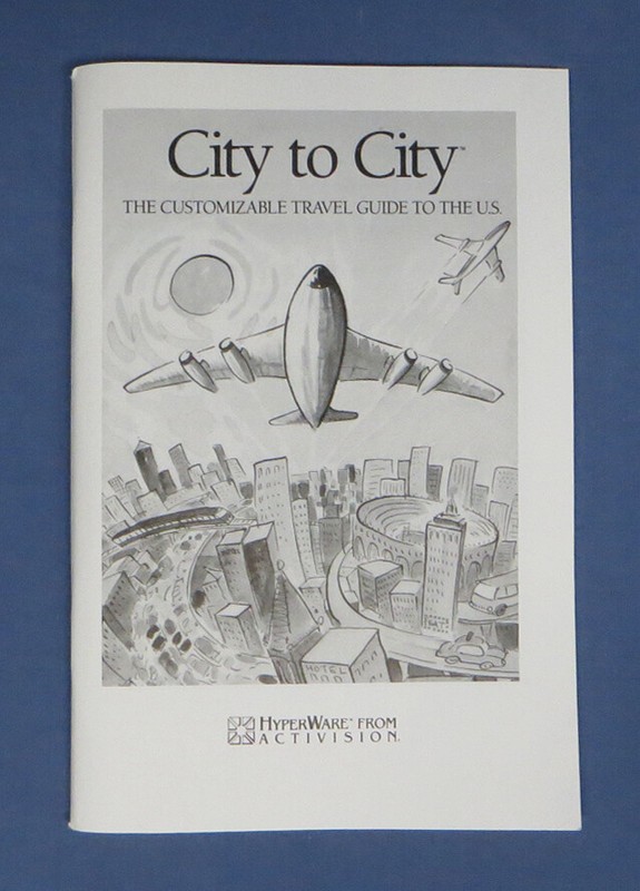 Vintage Activision Hyperware City to City US Travel Planning Guide Complete Box gallery