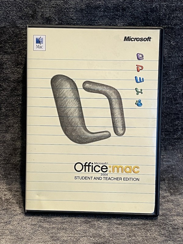 MICROSOFT OFFICE (Mac) Student and Teacher 2004 – Full Version (Retail)