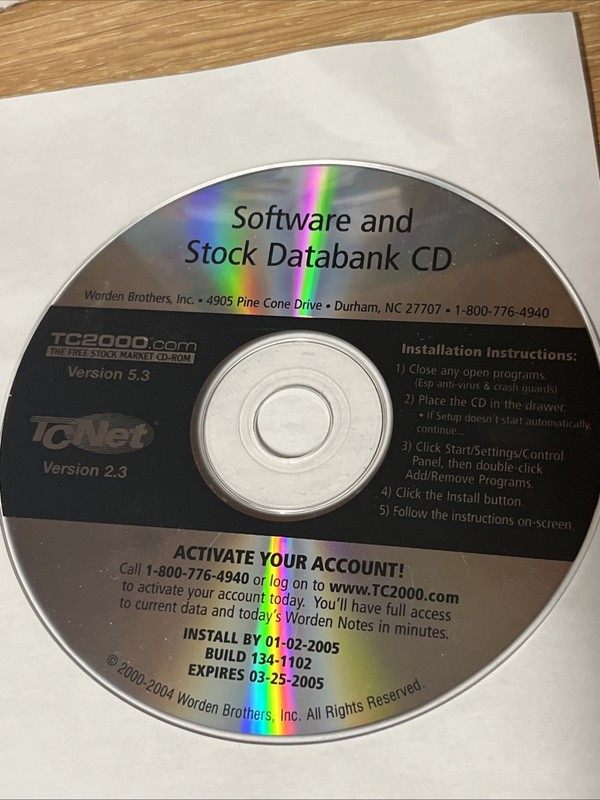 TC2000 Simple Tool For Finding, Organizing & Charting Winning Stocks On PC CD-rm gallery
