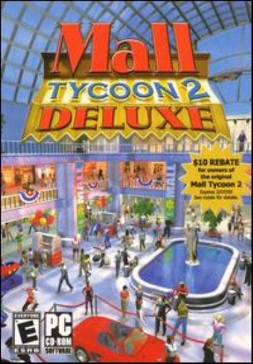 Mall Tycoon 2 Deluxe PC CD design build manage stores restaurant simulation game