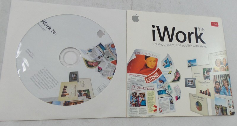 2006 Apple iWork ’06 – Mac DVD – Grade A (MA222Z/A)