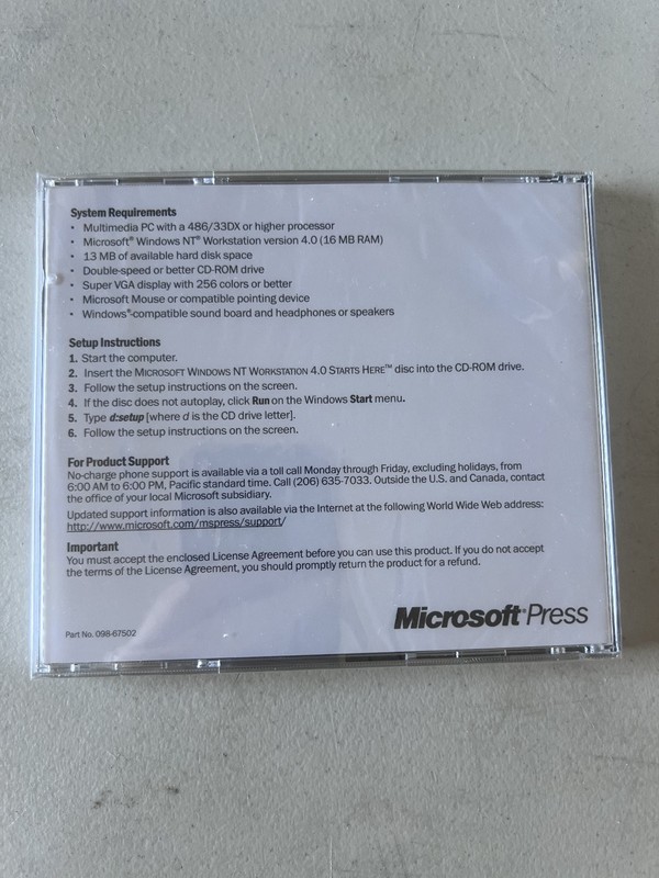 Microsoft Windows NT Workstation 4.0 Starts Here Interactive Training CD gallery