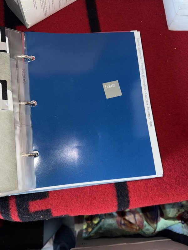 VTG LOTUS 123 1-2-3 Software Release 2.01 Floppy Disk Manual Reference 1986 IBM gallery
