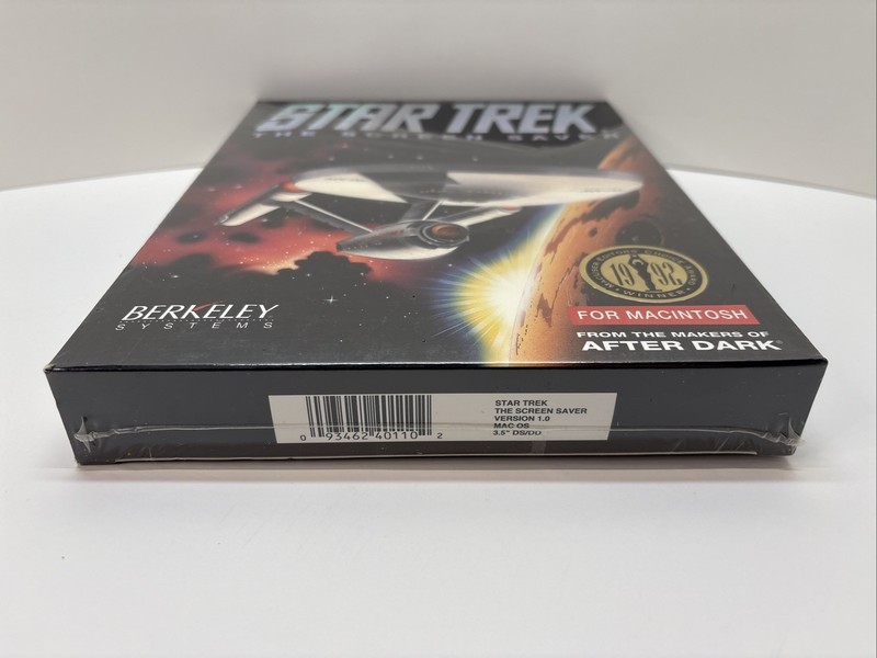 Star Trek Screen Saver Macintosh 3.5" Disk 1992 big box After Dark gallery