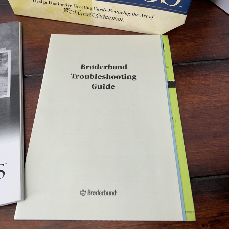 Broderbund The Print Shop Signature Greetings Software 1997 CD Manual BIG BOX gallery