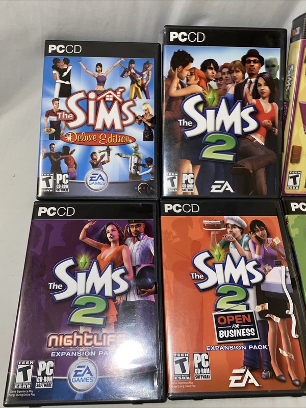 The Sims 2 PC CD-ROM Games Bundle Lot Of 6 Missing 1 Disk gallery