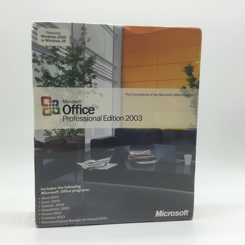 Microsoft Office Professional 2003 – Old Version (269-07387)