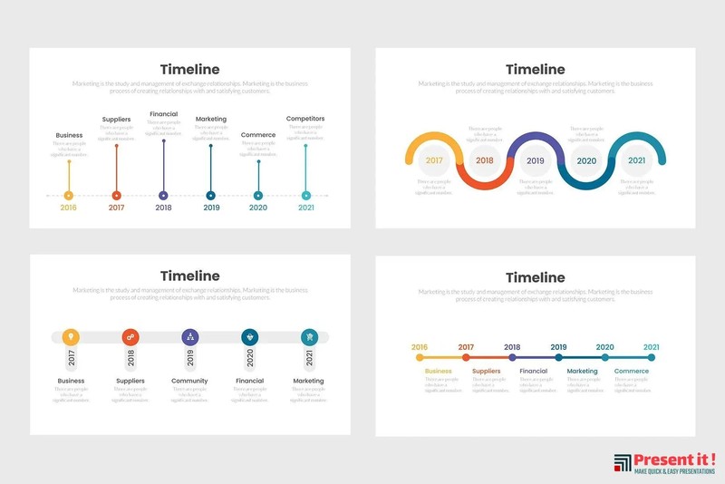 Timeline Infographics Template gallery