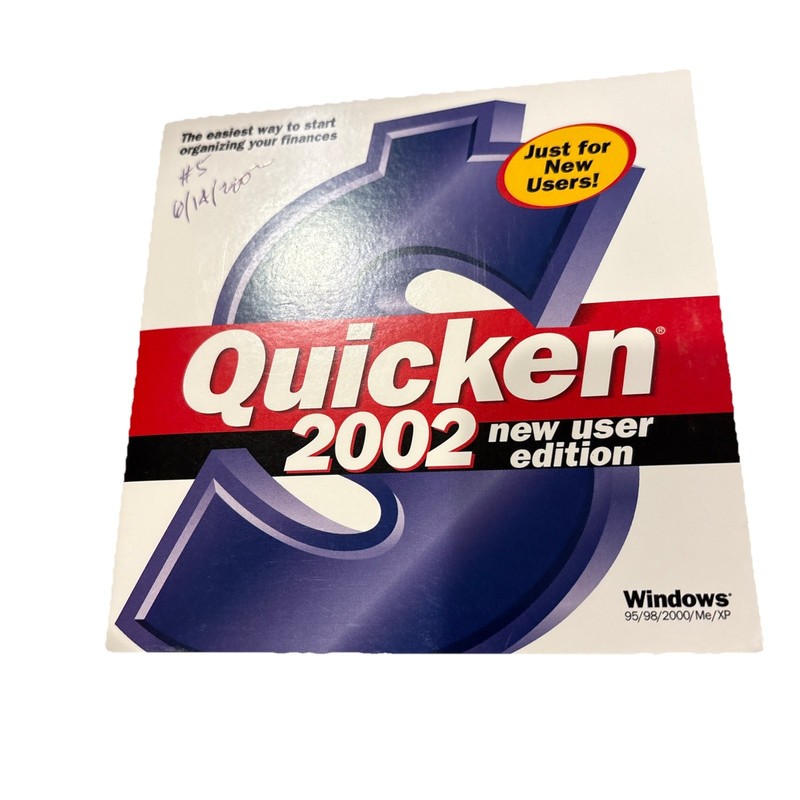 Quicken 2002 New User Edition Windows – Disc Only M1