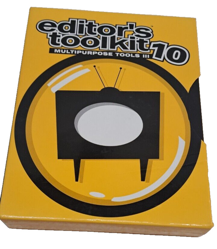 Digital Juice Editor’s Toolkit 10 Multipurpose Tools III with Case 11 Disc Set