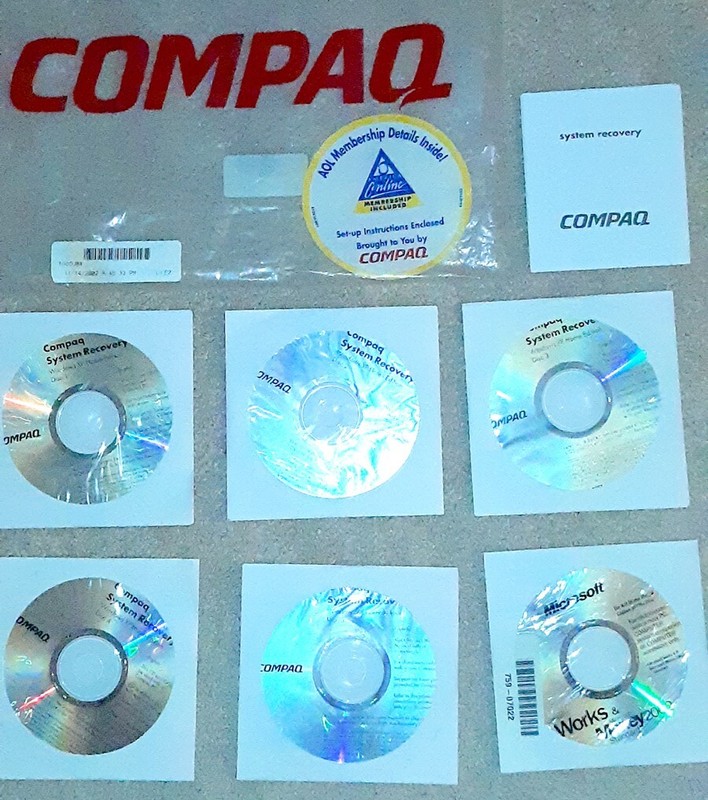 5 Disc Compaq System Recovery Windows XP & Microsoft Works 6.0-Money 2002 Stand gallery