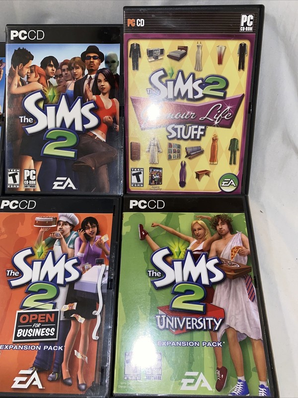 The Sims 2 PC CD-ROM Games Bundle Lot Of 6 Missing 1 Disk gallery