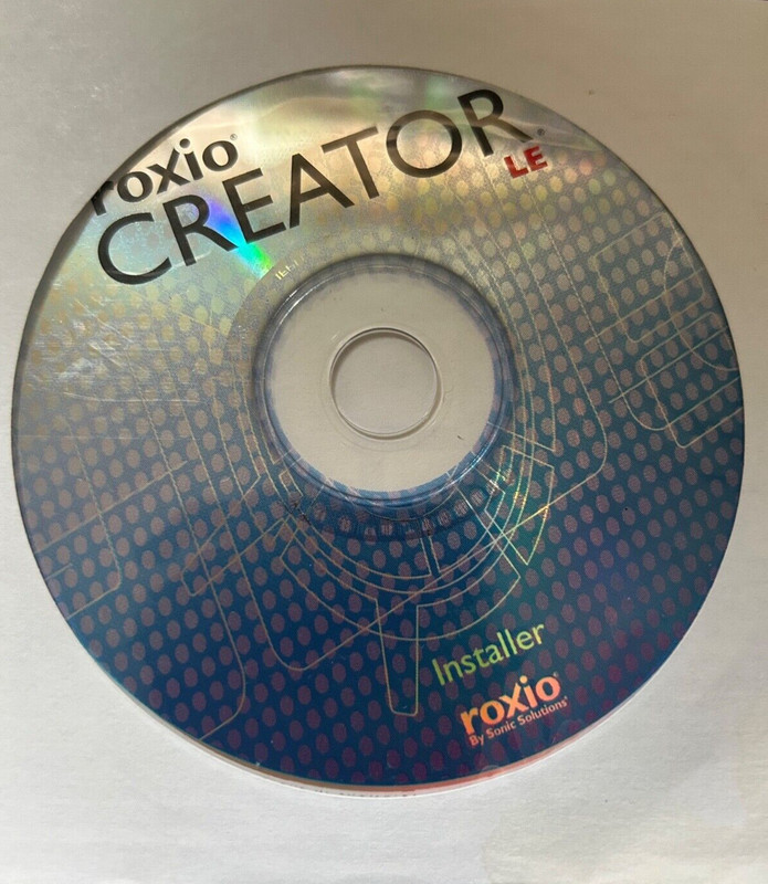 Roxio Creator LE Installer Brand New Factory Sealed