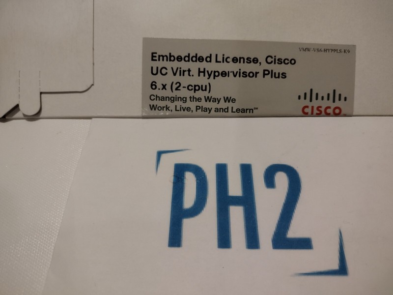 CISCO VMW-VS6-HYPPLS-K9 UC Virtual Hypervisor Plus 6.x (2-CPU)Embedded LICENSE gallery