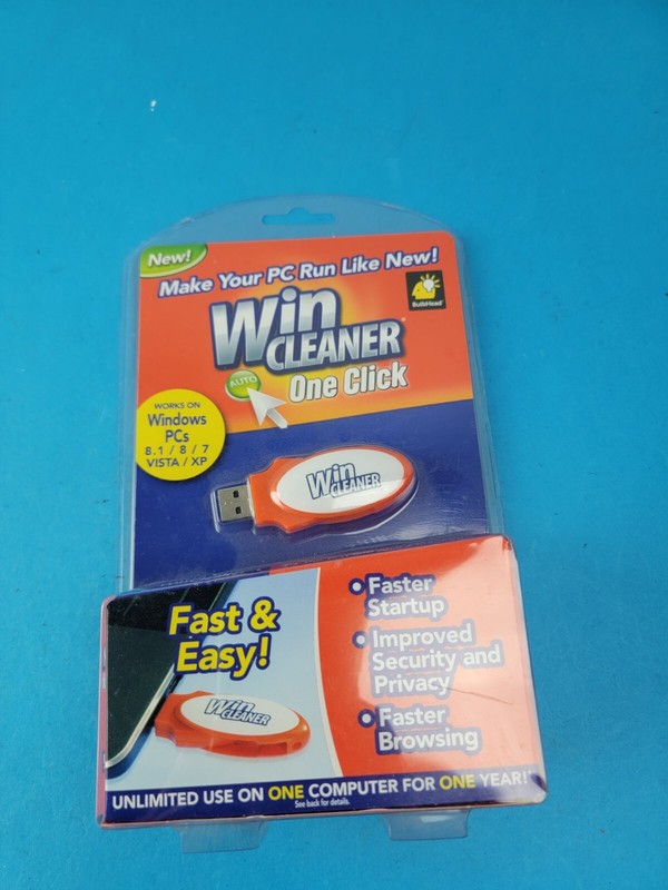 WIN CLEANER One Click USB PC Computer Clean Repair Protect Windows As Seen On TV
