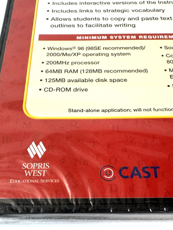 Language eReader Instructional Text Selections Sopris West CD-ROM Vocabulary NEW gallery