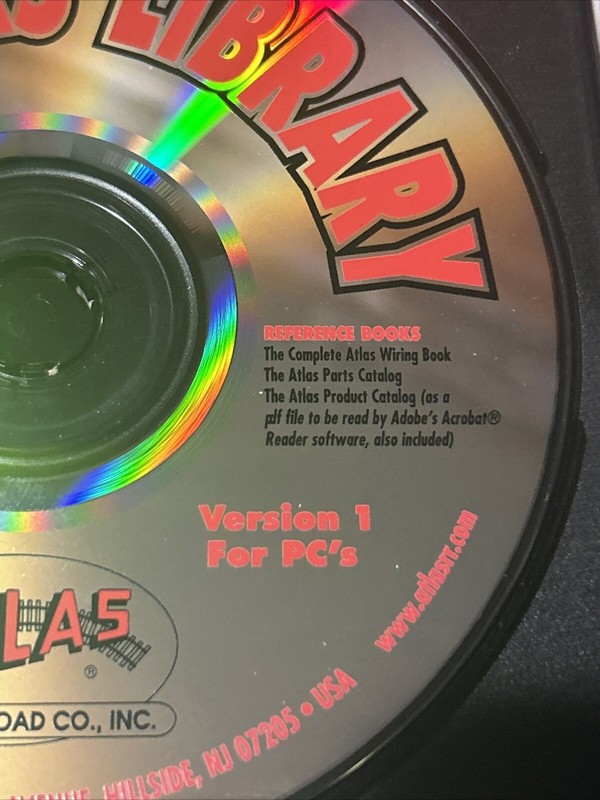 The Atlas Library Model Railroad Company Rare Vintage CD PC Software Windows 3.1 gallery