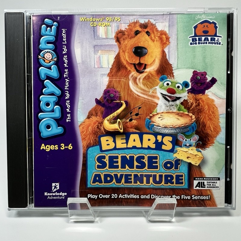 Playzone Bear in the Big Blue House Bear’s Sense of Adventure PC CD Henson