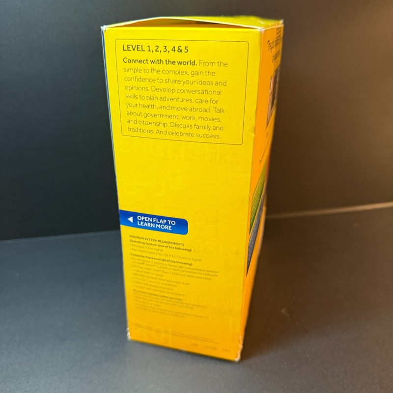 Rosetta Stone Italiano Version 4 Level 1-5 1, 2, 3, 4, 5 Learn Italian gallery