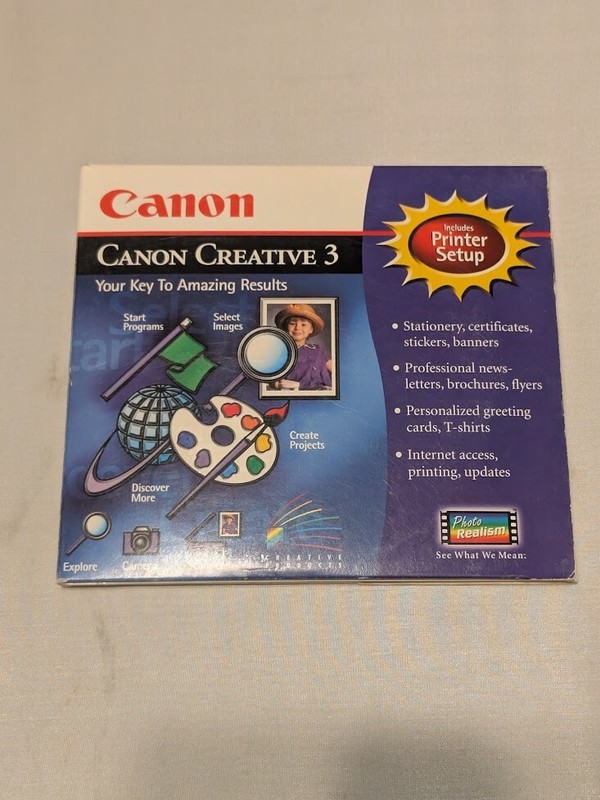 Canon Creative Home and Printer Setup version 4.20h with quick Start Guide