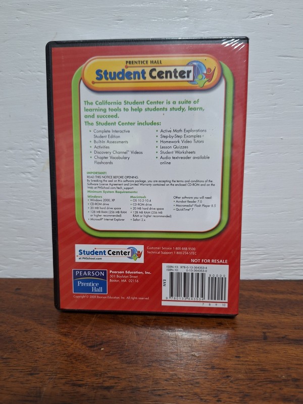 Prentice Hall Student Center California Pre-Algebra CD-Rom gallery