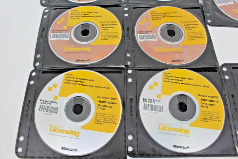 Microsoft Visual Studio 2005 Professional Developers Edition 11 Disc Set SQL gallery