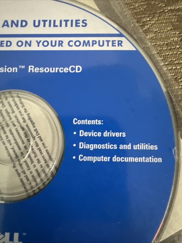 Vintage Dell Dimension Resource CD 2000- 2002 only Drivers and Utilities CD gallery