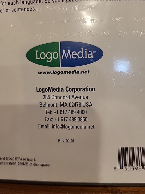 LOGO MEDIA TRANSLATE 6 European Languages DISC NEW SEALED French Spanish German gallery