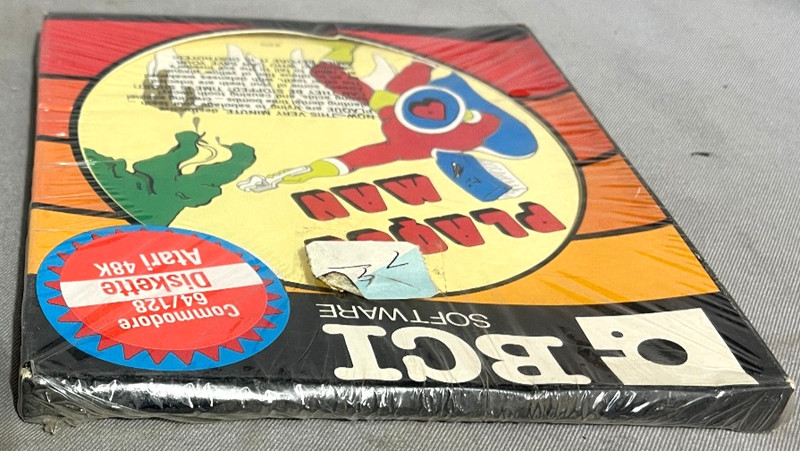 NIB! Plaque Man Commodore64/128|Atari48K flippy disk BCI Software 1985 gallery