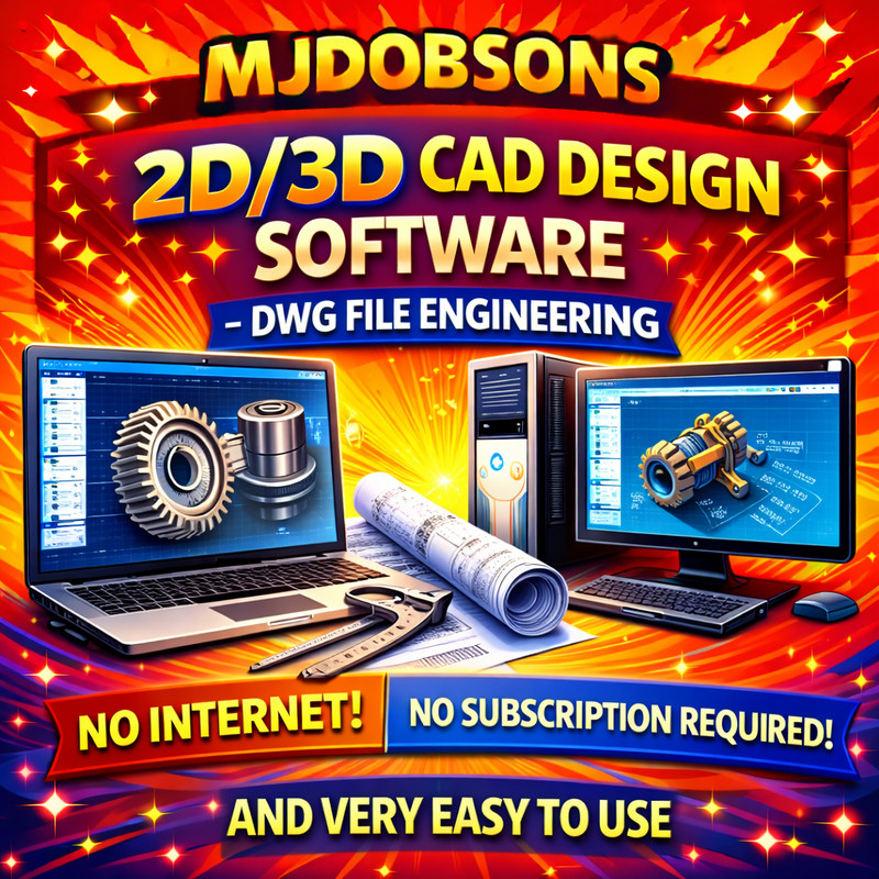 CAD 2D & 3D Software USB | Engineering Modeling DWG Files Subscription Free