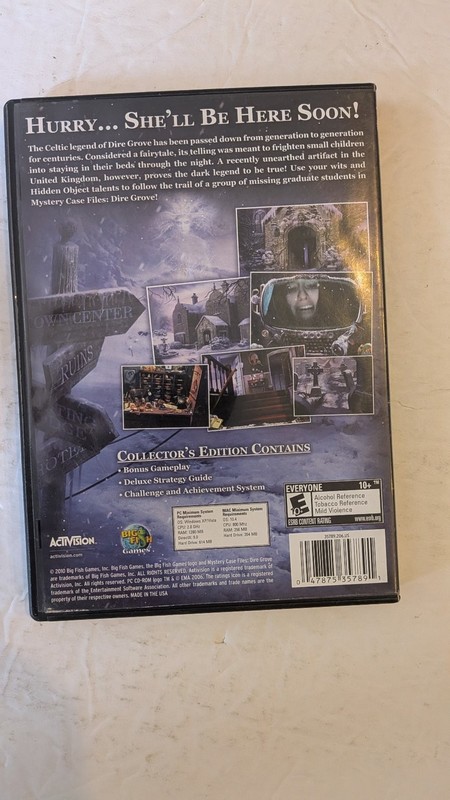 Big Fish Games PC Mac DVD-ROM Software Lot of 2 Mystery Case Files Dire Grove gallery
