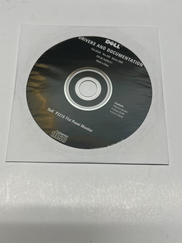 Dell P2210 Flat Panel Monitor Drivers & Documentation